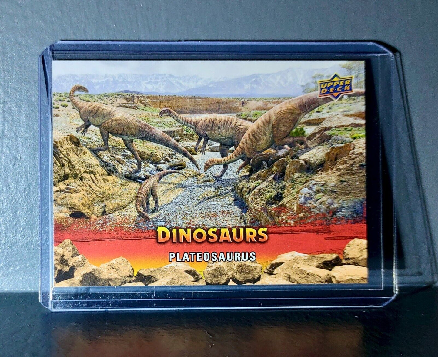 2015 Upper Deck Dinosaurs Plateosaurus Extinction Red Parallel #63 Card