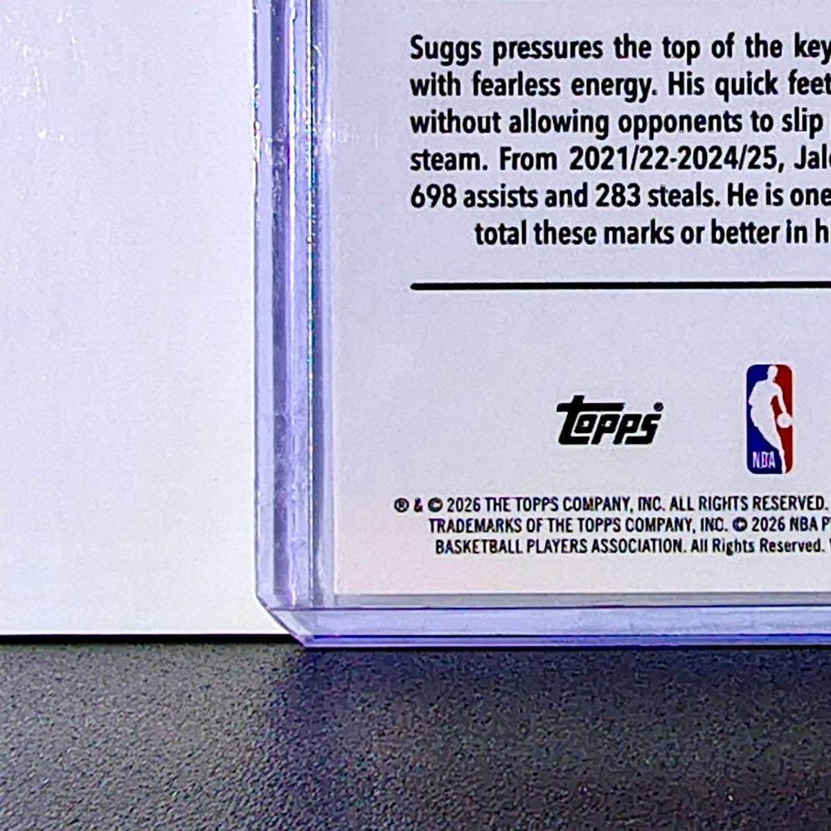 Jalen Suggs 2025-26 NBA Topps Chrome Update #96 Basketball Card Orlando Magic