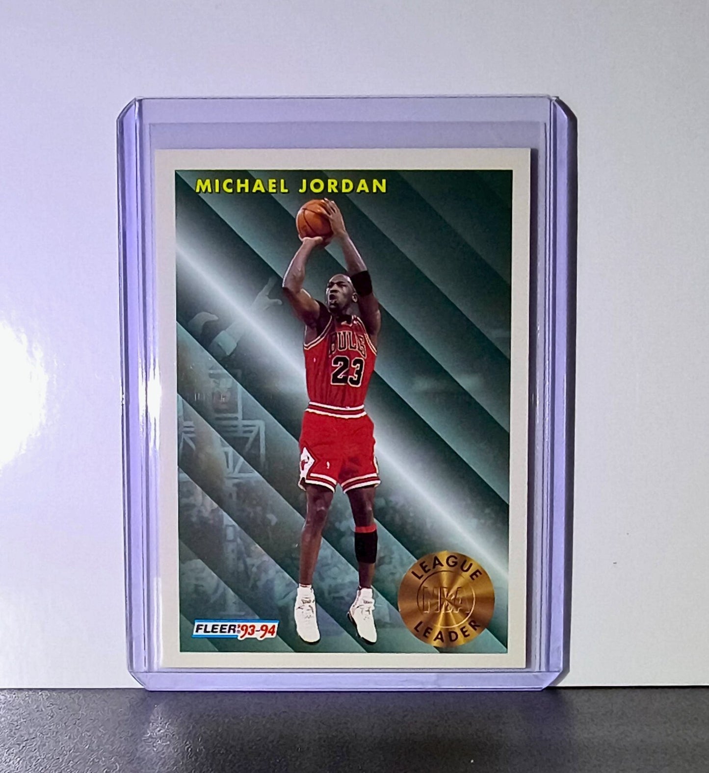 Michael Jordan 1993-94 Fleer League Leader #224 Basketball Card Chicago Bulls