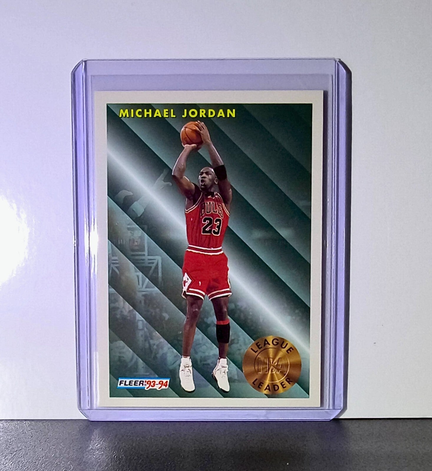 Michael Jordan 1993-94 Fleer League Leader #224 Basketball Card Chicago Bulls
