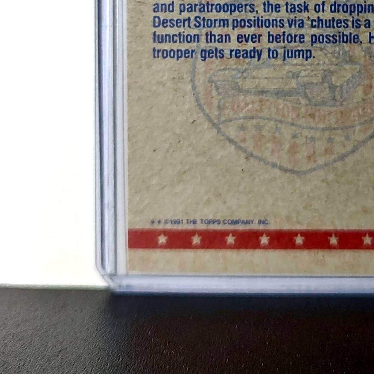 Preparing to Jump 1991 Topps Desert Storm #69 Card