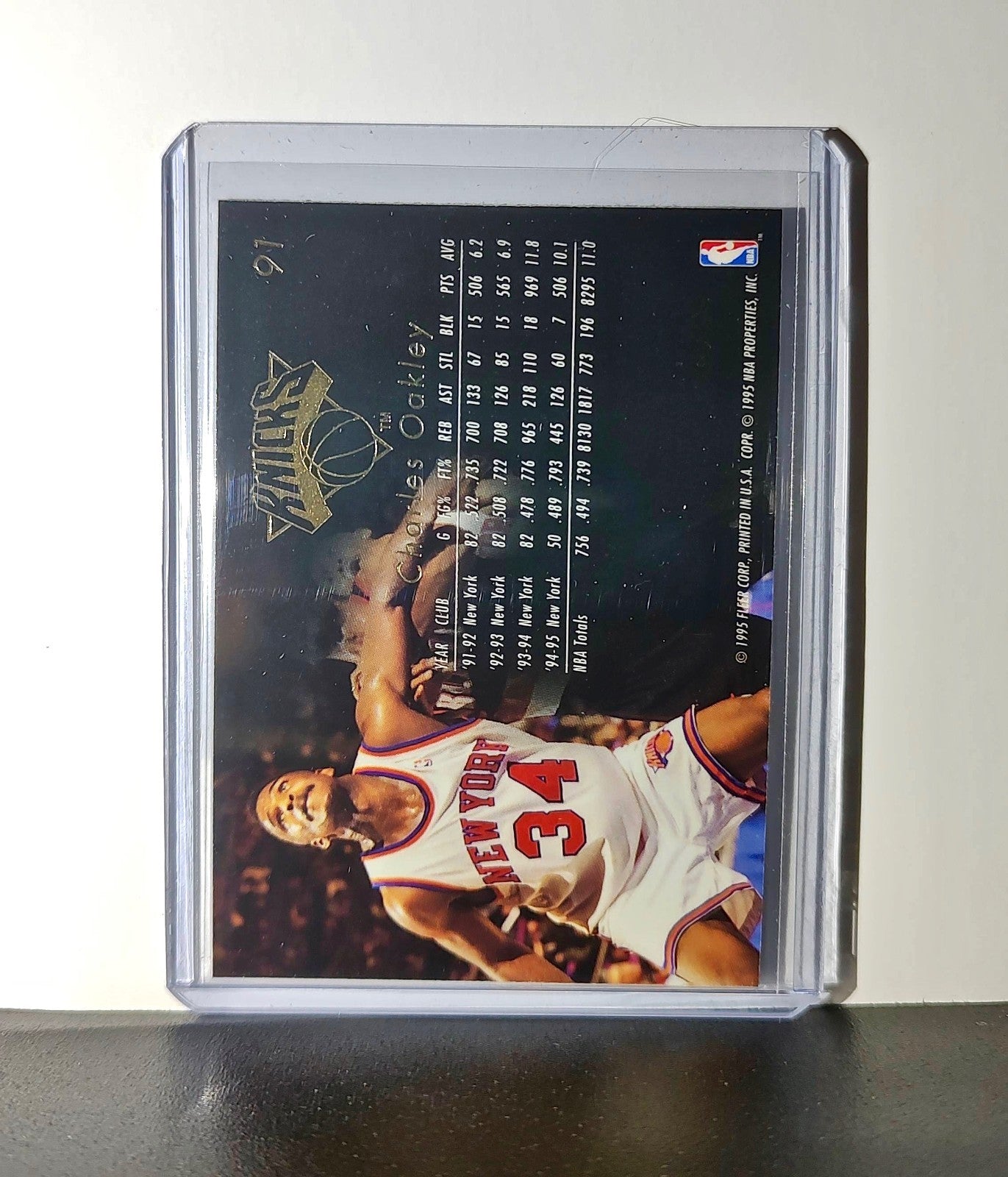Charles Oakley 1995-96 Flair NBA #91 Card New York Knicks