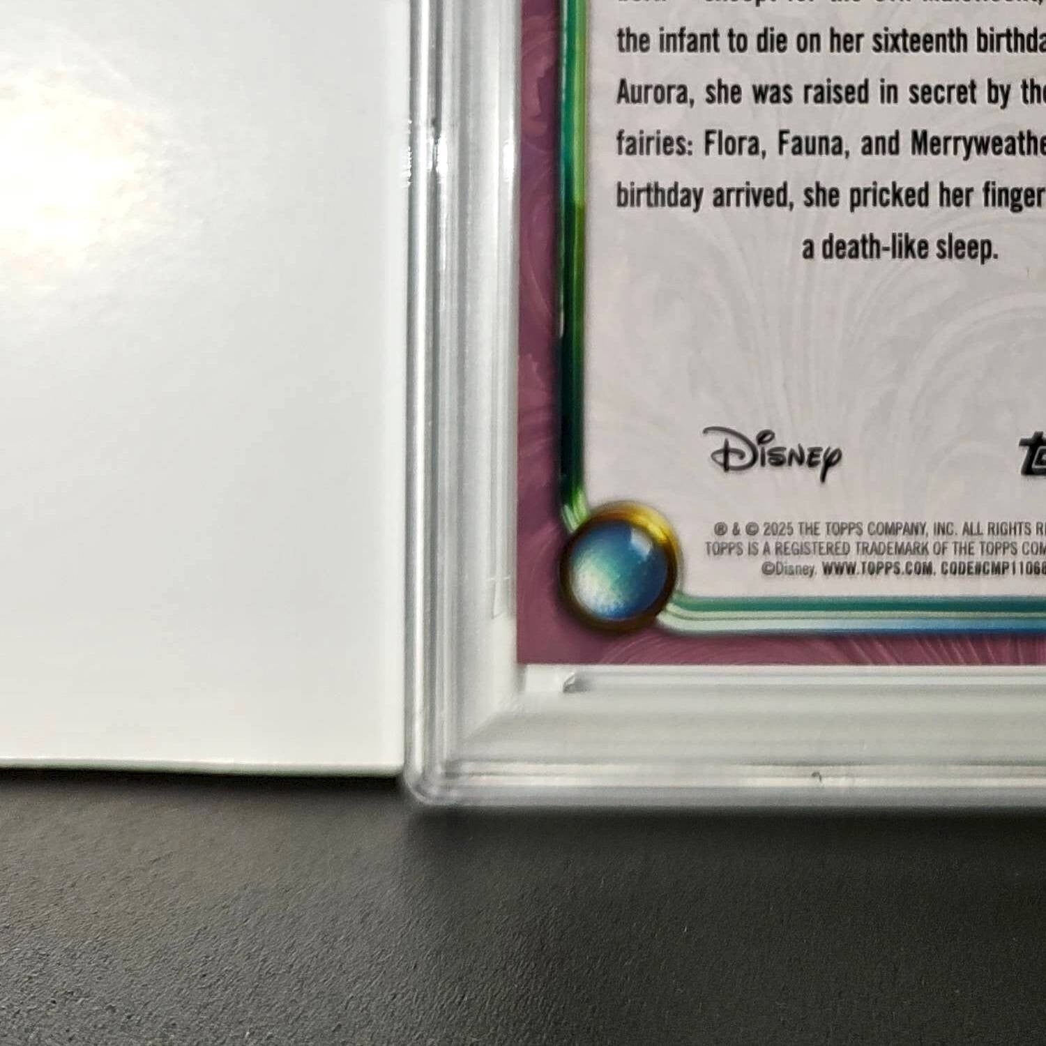 Aurora 2025 Topps Disney Cartoon Princess #153 Card Sleeping Beauty PSA 10