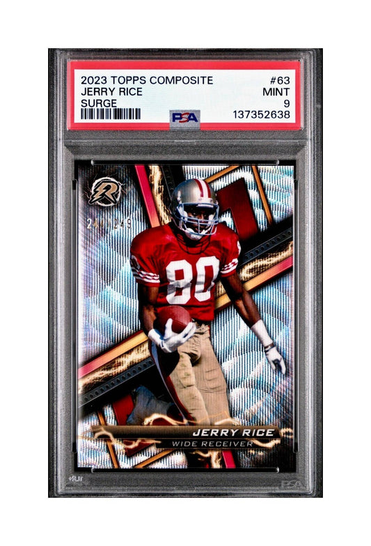 Jerry Rice 2023 Topps 244/249 Resurgence #63 Surge PSA 9 Mint