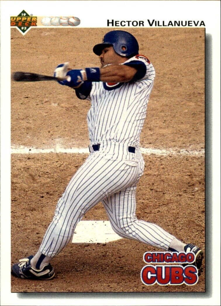 Hector Villanueva 1992 Upper Deck MLB #102 Baseball Card Chicago Cubs
