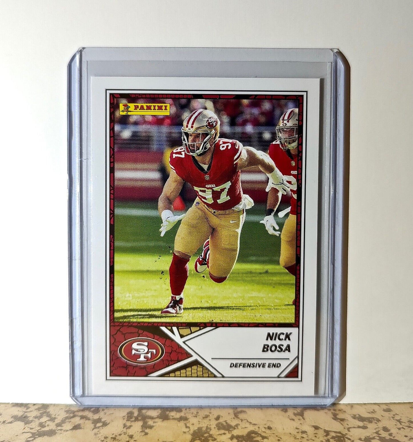 Nick Bosa 2024 Panini NFL #38 Sticker Card San Francisco 49ers