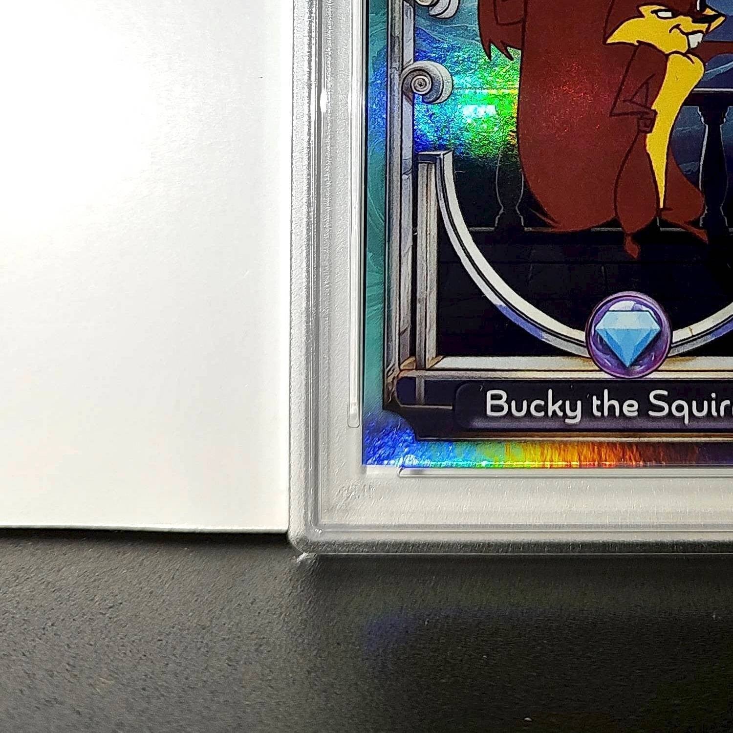 Bucky the Squirrel 2025 Topps Disney #140 Diamond The Emperor's New Groove PSA 8