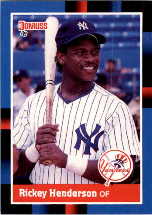 1988 Rickey Henderson Donruss Baseball Card #277