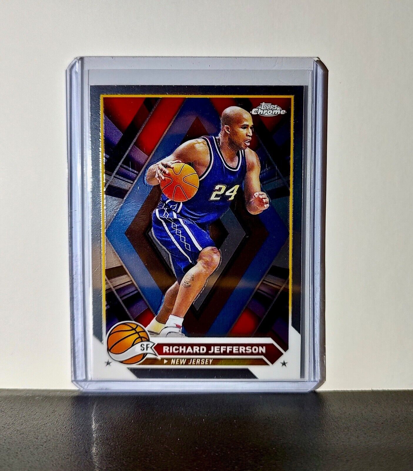 Richard Jefferson 2023-24 Topps Chrome NBA #192 Card New Jersey Nets