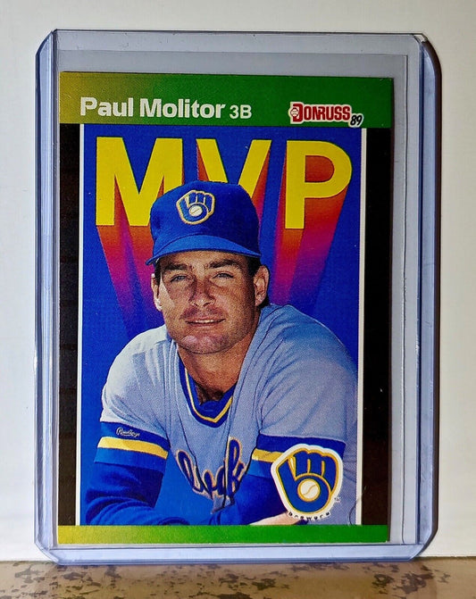 Paul Molitor 1989 Donruss MVP MLB #BC-9 Baseball Card Milwaukee Brewers