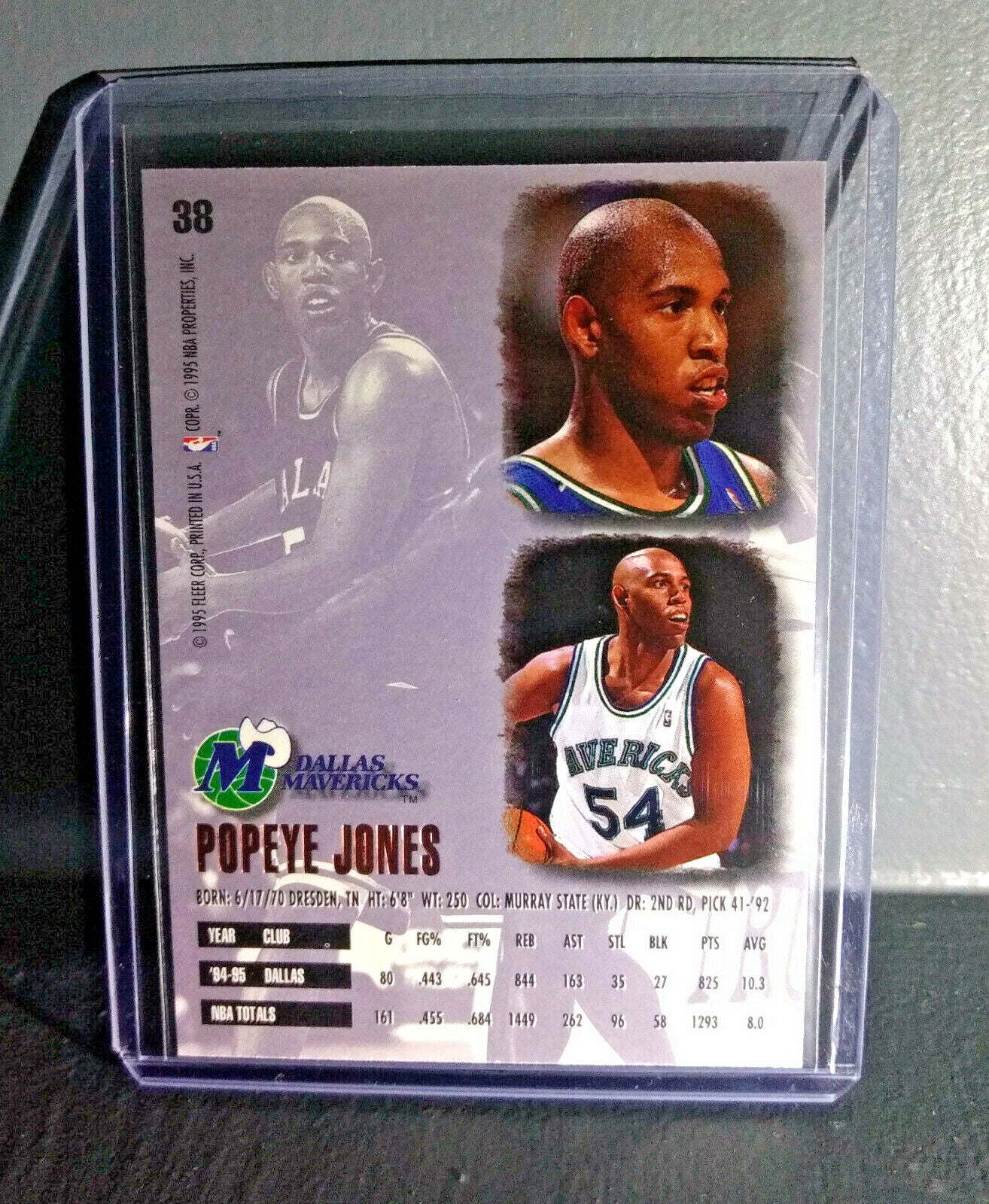 1995-96 Popeye Jones Fleer Ultra #38 Basketball Card