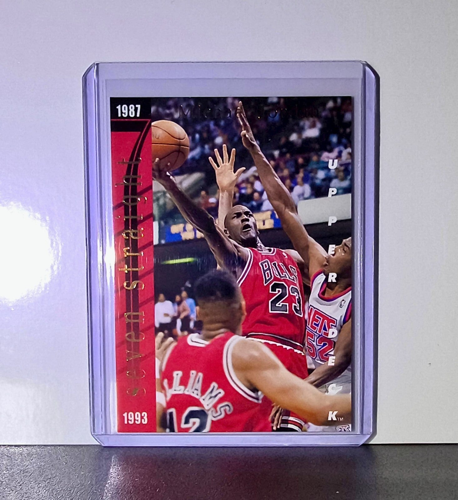 Michael Jordan Wilt Chamberlain 1993-94 Upper Deck Seven Straight #SP3 Bulls