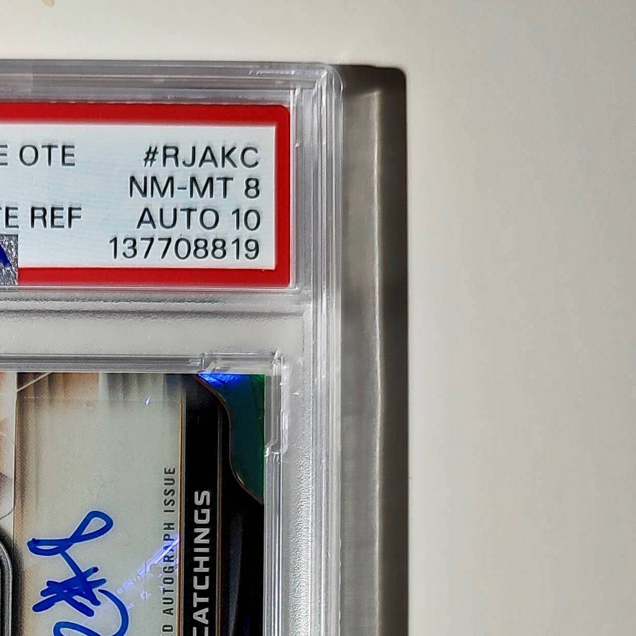 Kanon Catchings Rookie Jersey 2023 Topps Chrome OTE 26/99 PSA 8 Auto 10