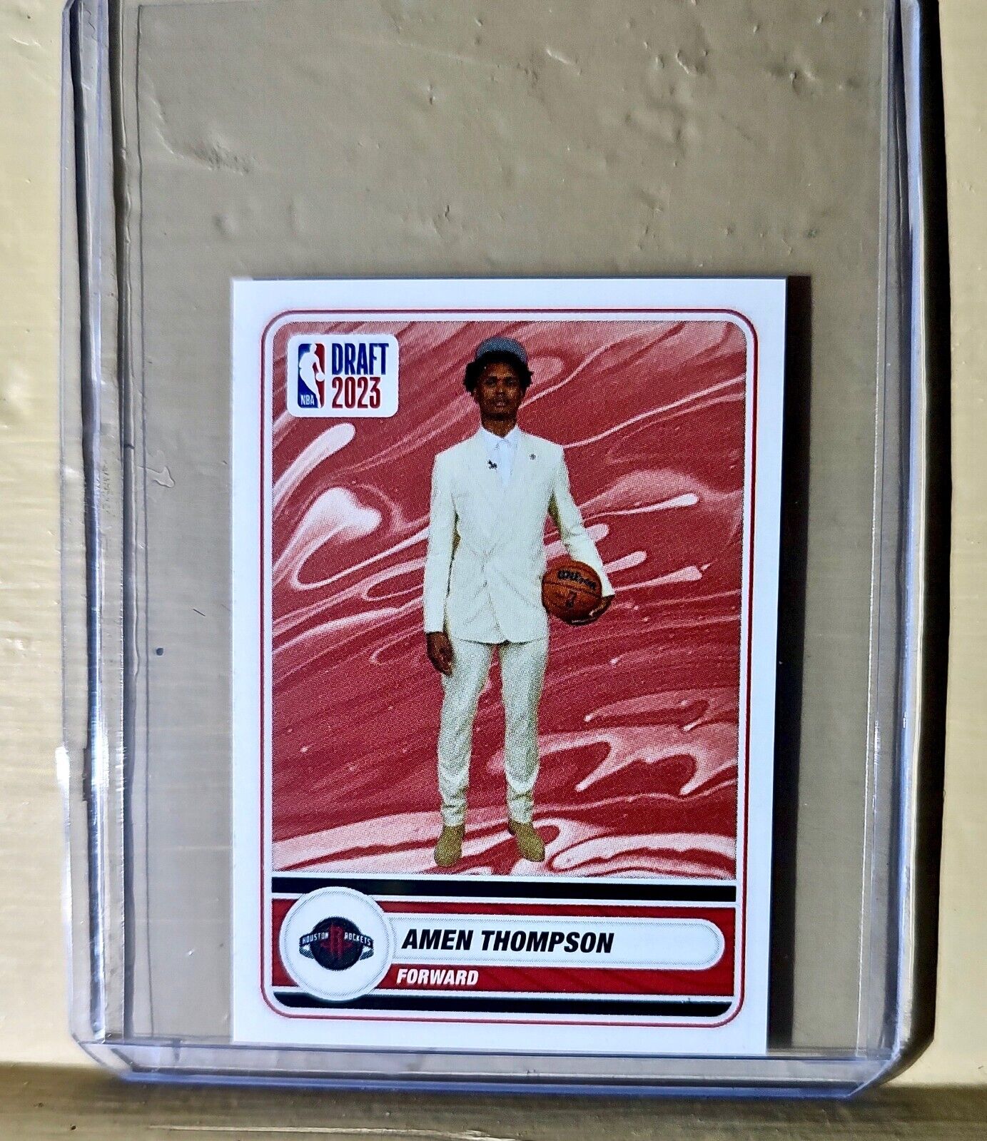 2023-24 Amen Thompson Panini NBA Draft Rookie Basketball #82 Sticker