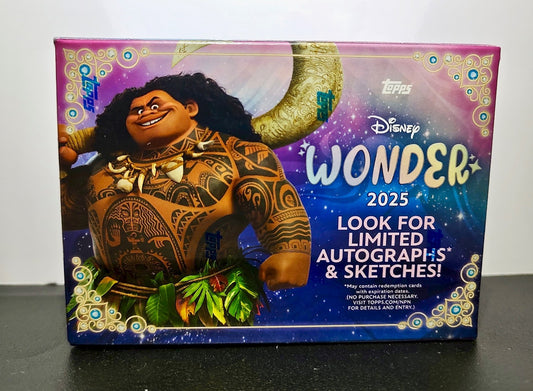 2025 Topps Disney Wonder Sealed Box 7 Packs 6 Cards per pack (42 new cards)