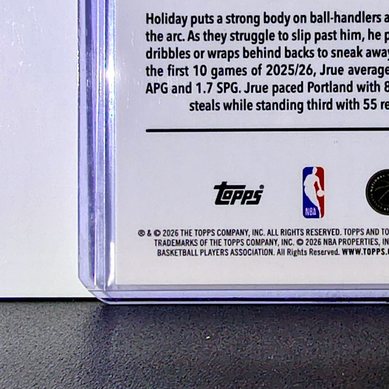 Jrue Holiday 2025-26 NBA Topps Chrome Update RayWave Refractor #64 Card