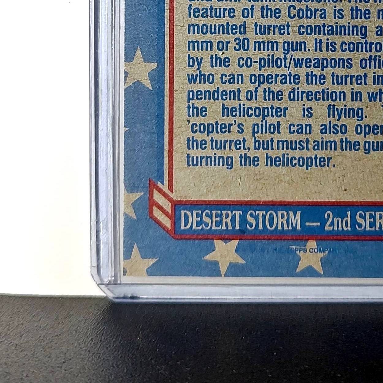 Huey Cobra 1991 Topps Desert Storm #174 Card