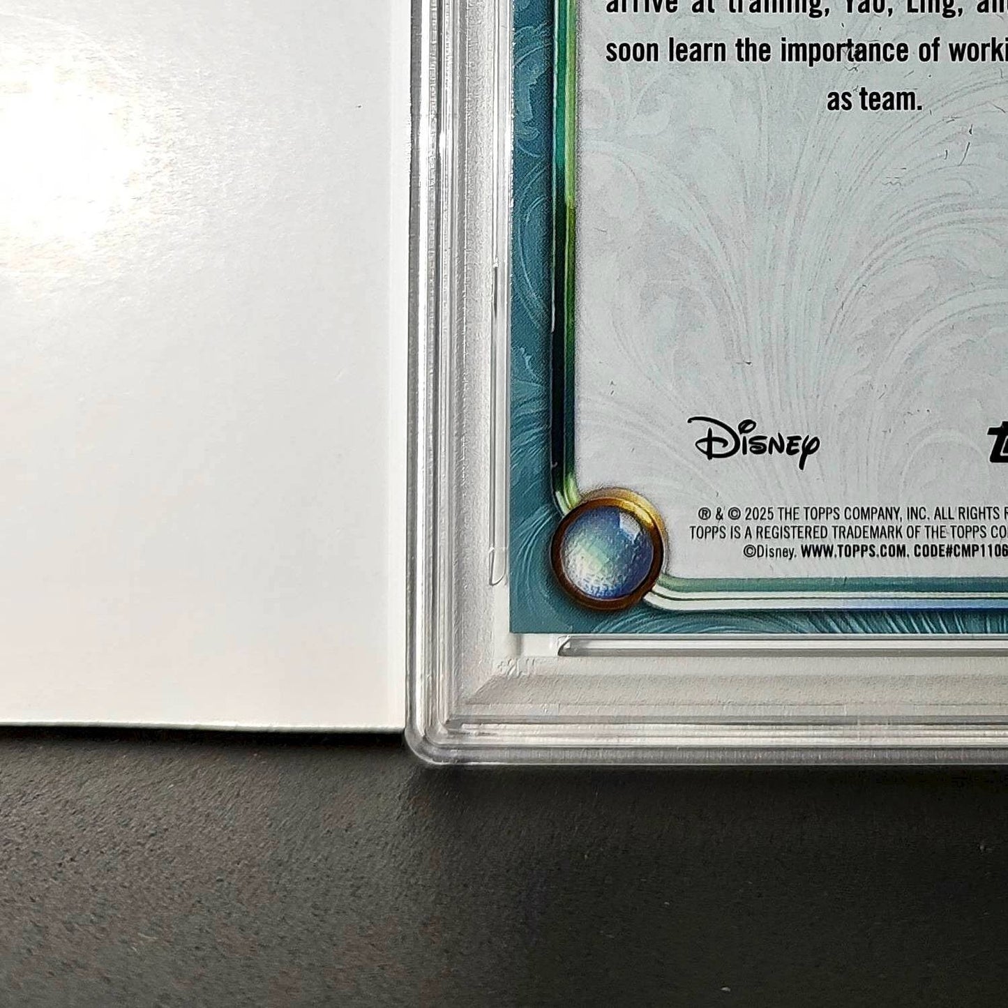 Chien-Po 2025 Topps Disney Wonder #139 Diamond Card Mulan PSA 7