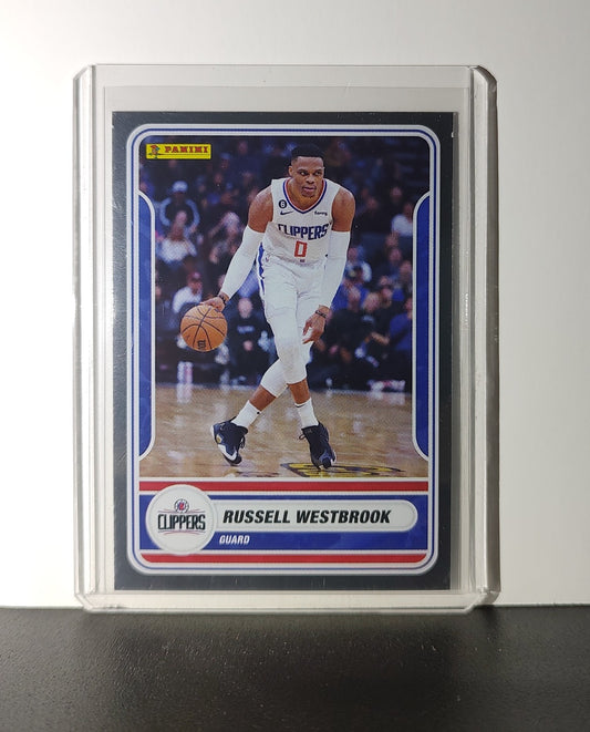 Russell Westbrook 2023-24 Panini NBA Sticker Foil Card #69 Los Angeles Clippers