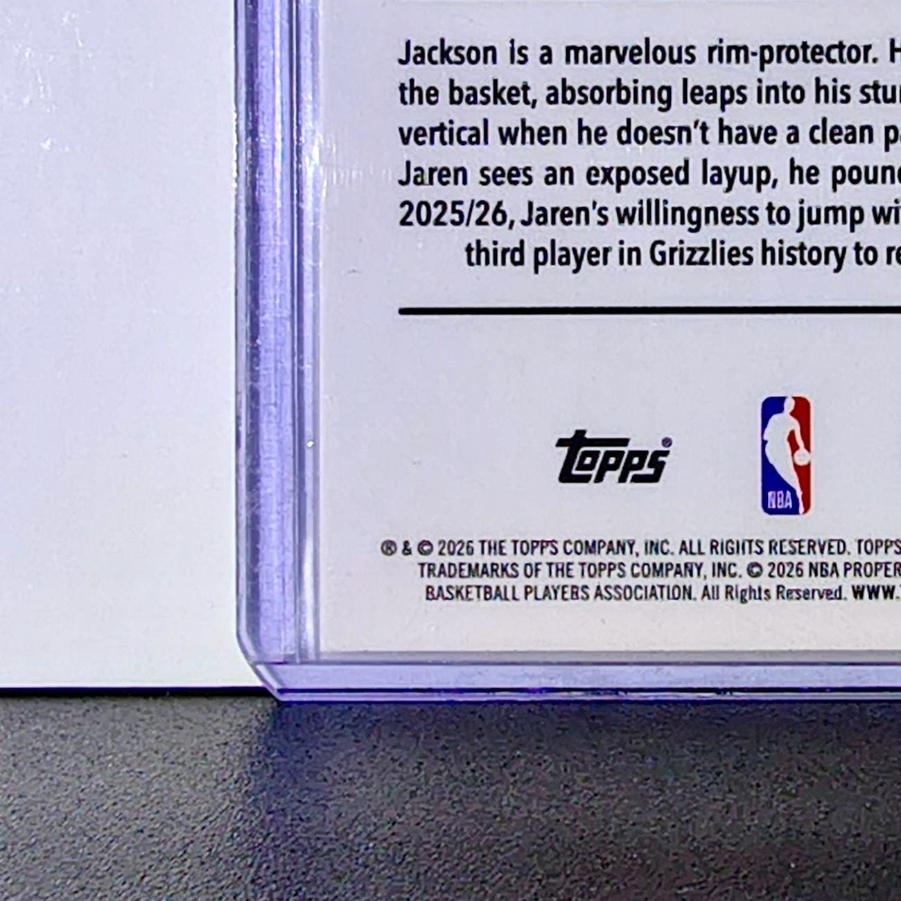 Jaren Jackson Jr. 2025-26 NBA Topps Chrome Update X-Fractor #28 Card Grizzlies