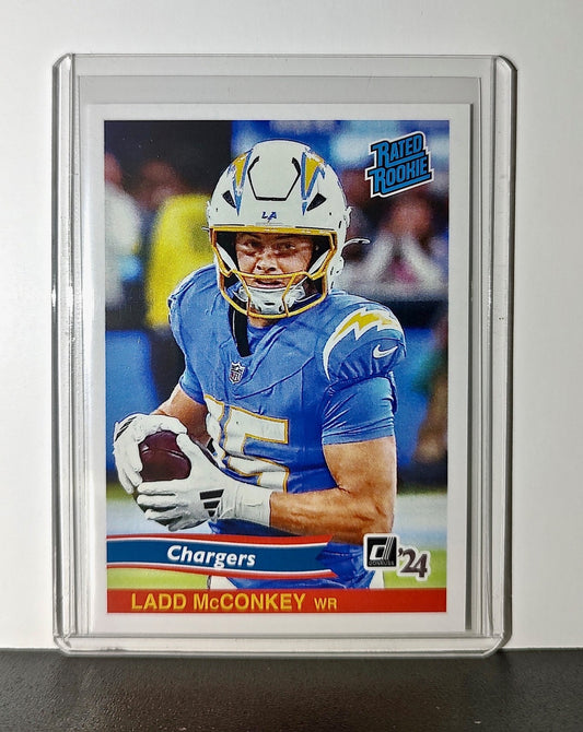 Ladd McConkey Rookie 2024 Panini Rated Rookie Retro NFL #16 Chargers 1 of 890