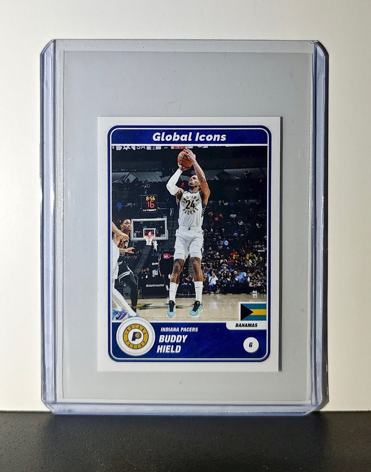 Buddy Hield 2023-24 Panini NBA #60 Global Icons Sticker Indiana Pacers