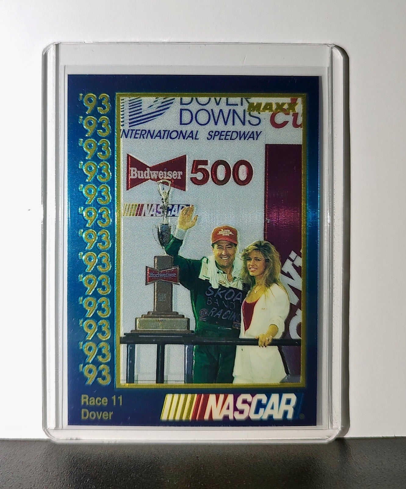 Race 11 Dover YR 1993 Maxx Premier Plus Racing #190 NASCAR Card
