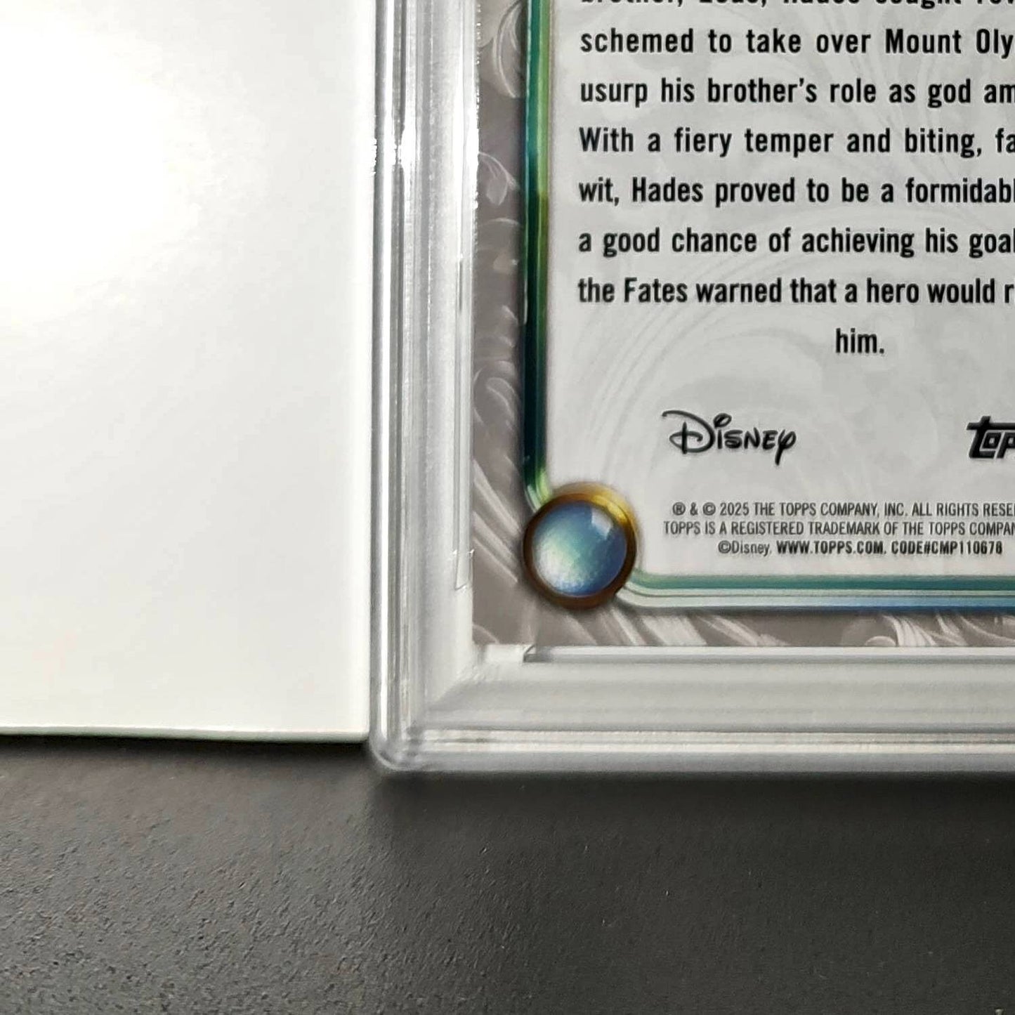 Hades 2025 Topps Disney Wonder #60 Winter Variant Card Hercules PSA 9