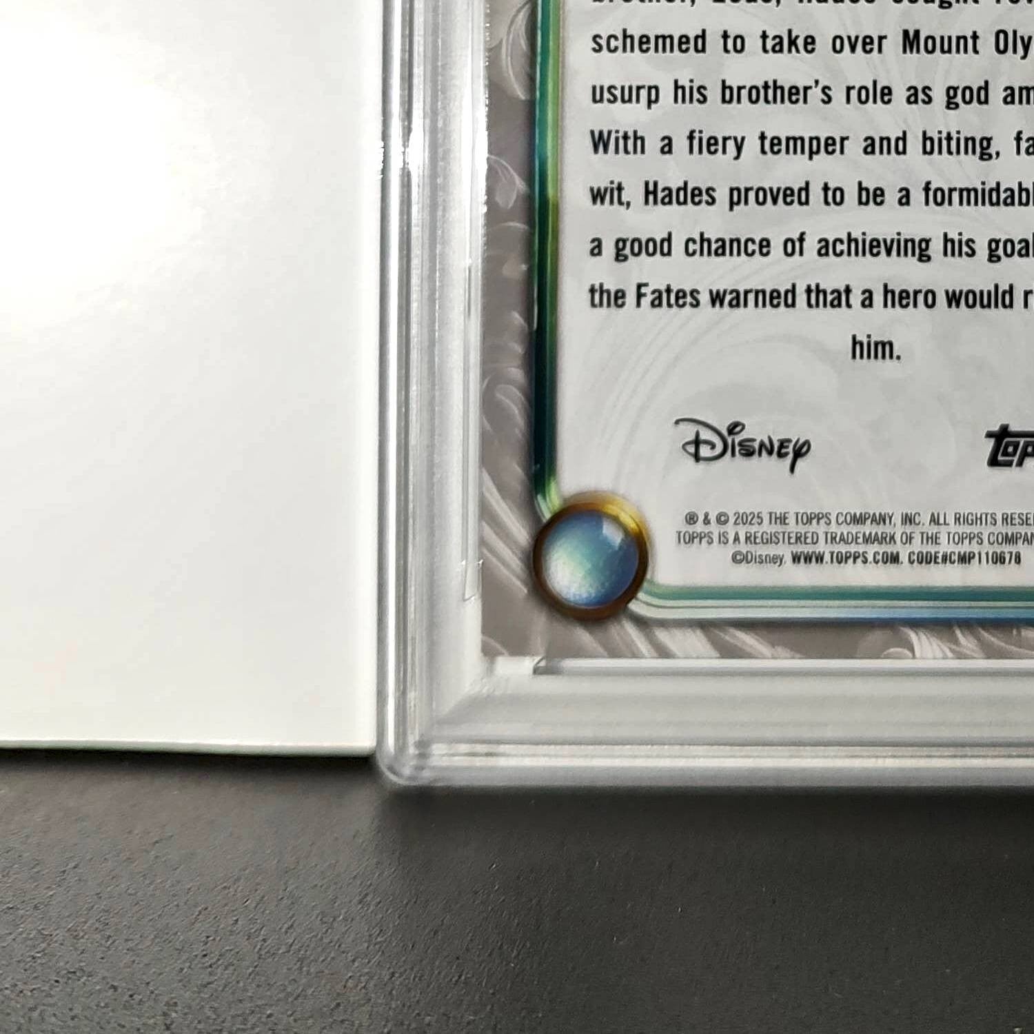 Hades 2025 Topps Disney Wonder #60 Winter Variant Card Hercules PSA 9