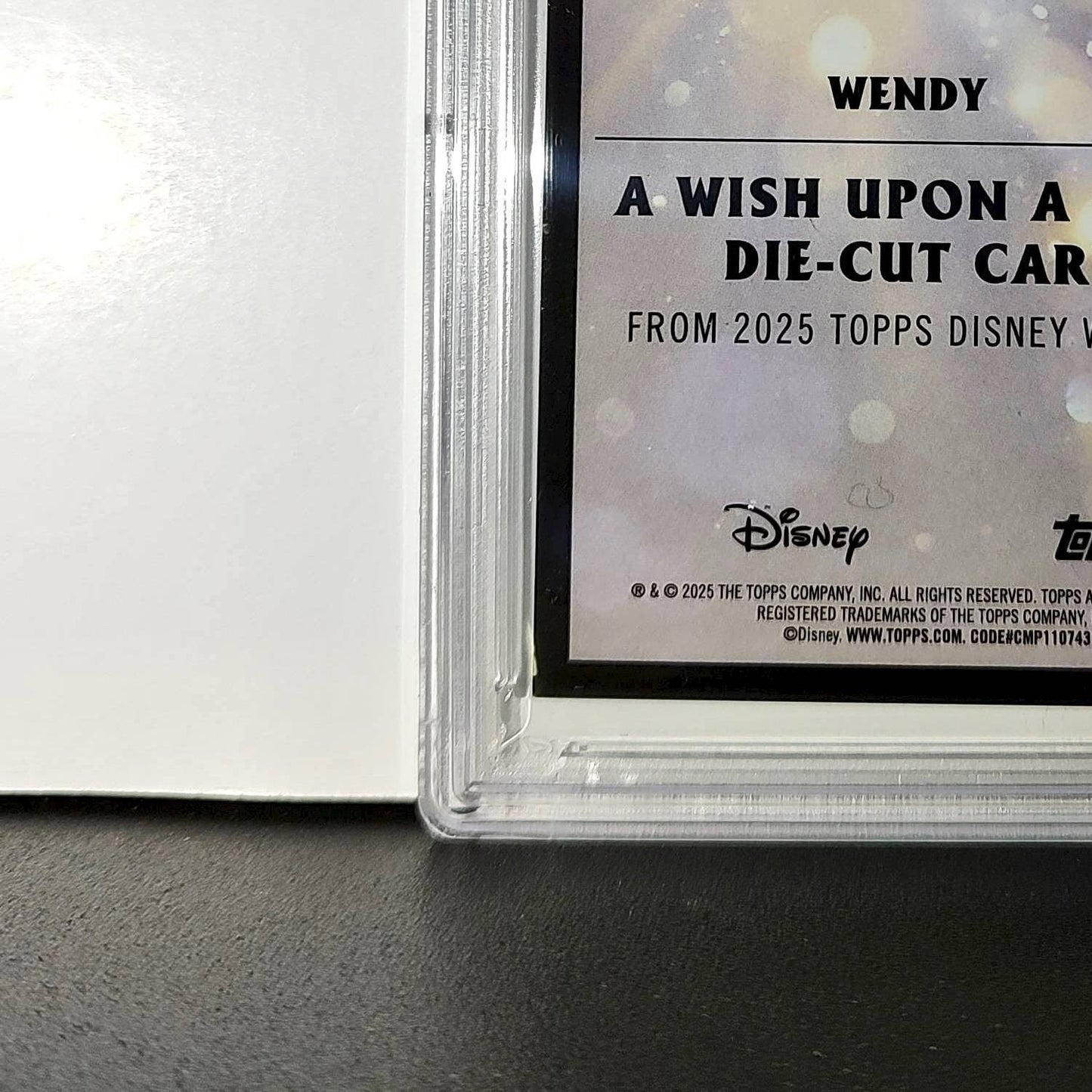 Wendy 2025 Topps Chrome Disney #W-9 Wish Upon A Star Die Cut Peter Pan PSA 9
