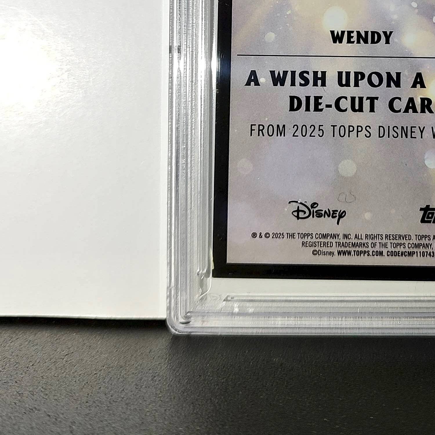 Wendy 2025 Topps Chrome Disney #W-9 Wish Upon A Star Die Cut Peter Pan PSA 9