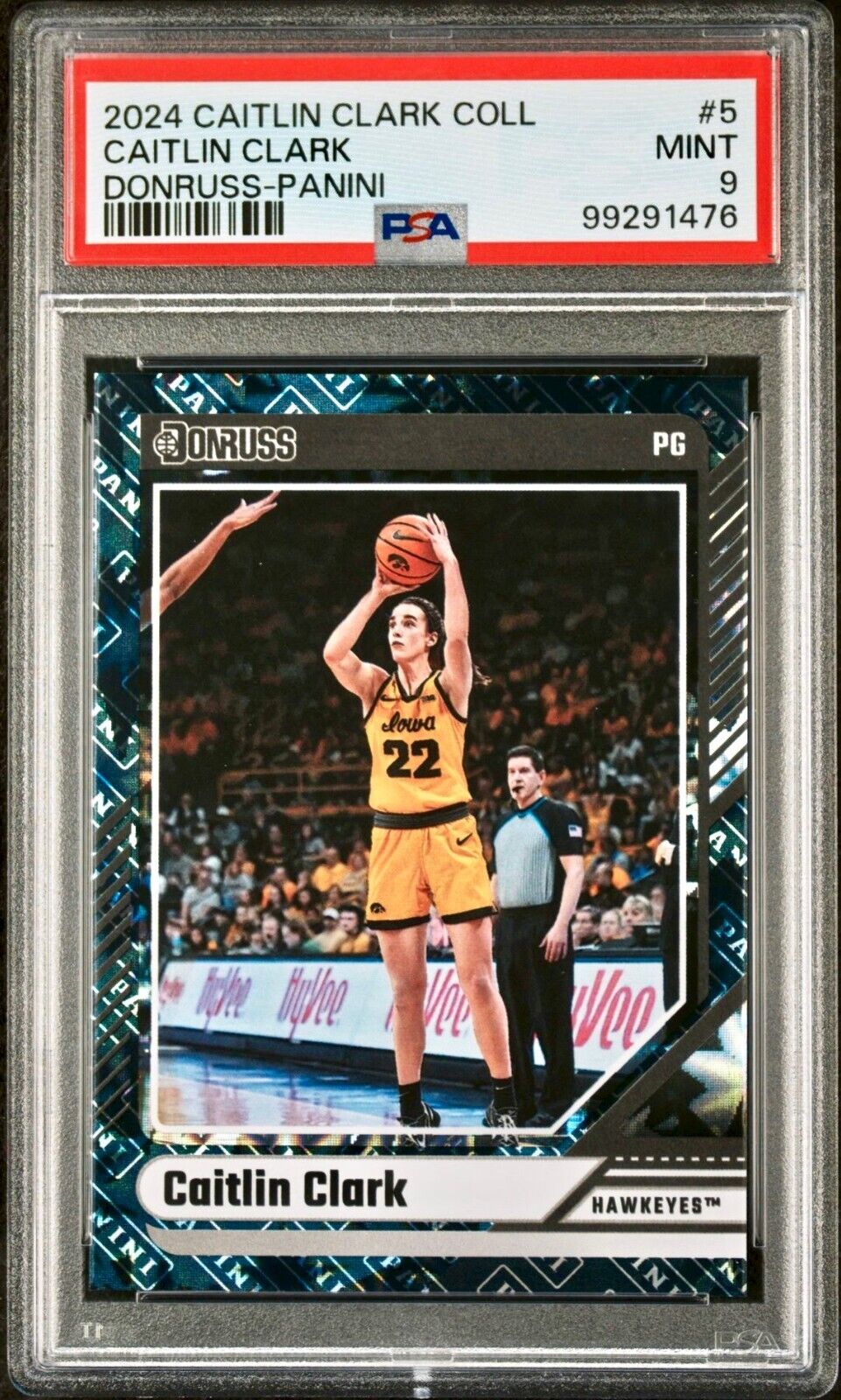 Caitlin Clark 2024 Panini Donruss #5 Basketball Card PSA 9 Mint