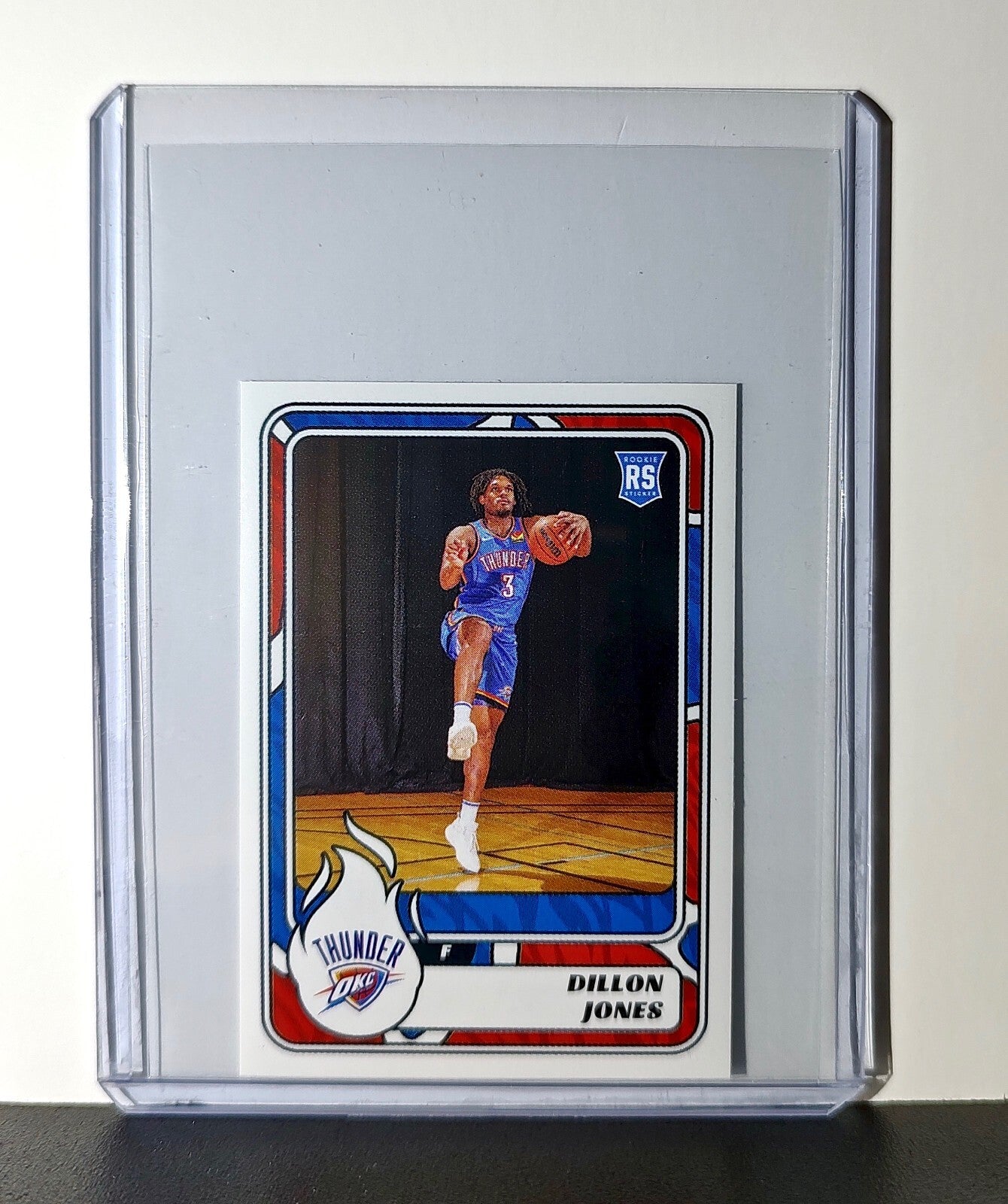 Dillon Jones Rookie 2024-25 Panini NBA #421 Sticker Card Oklahoma City Thunder