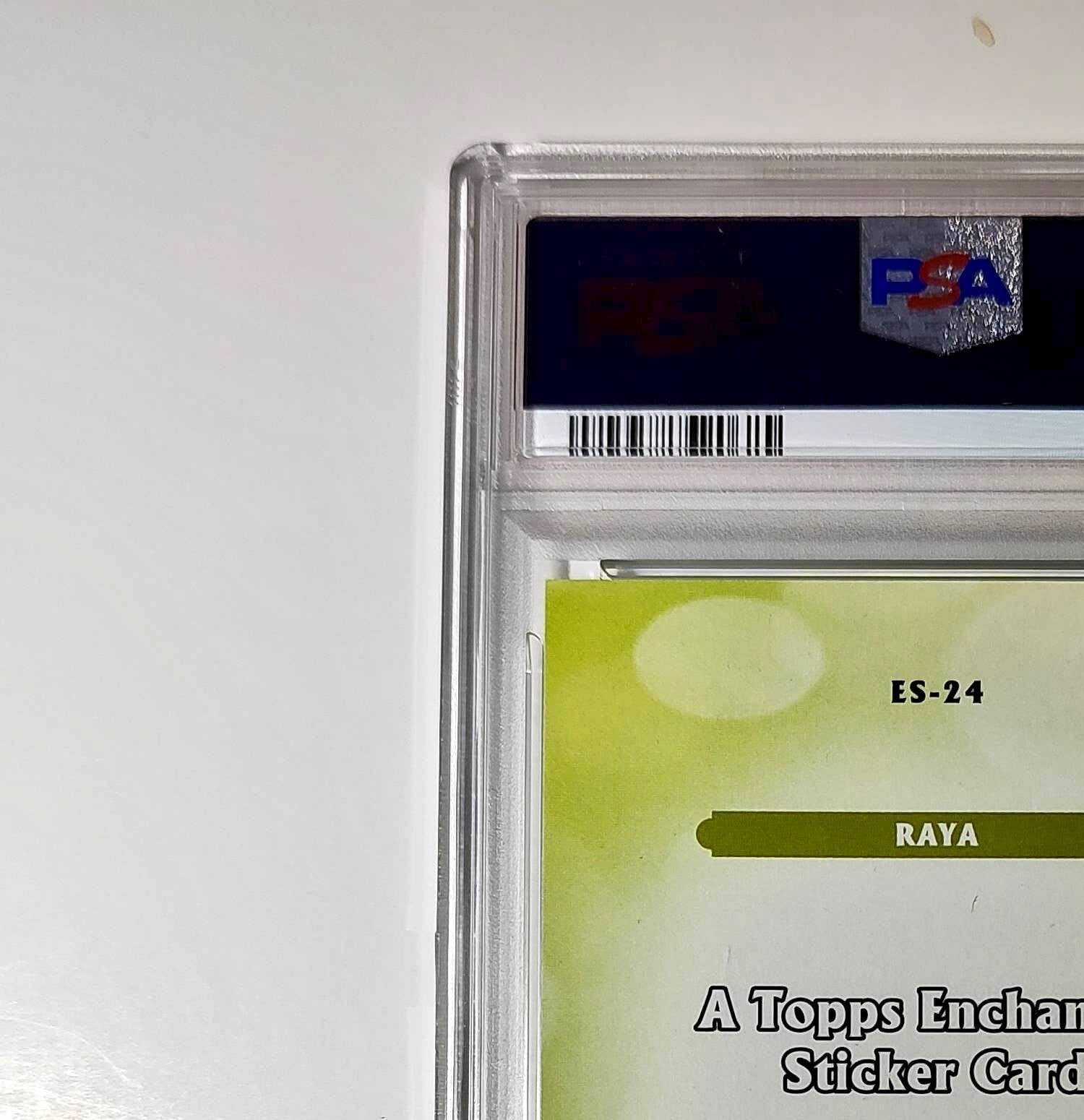 Raya 2025 Topps Disney #ES-24 Enchanted Sticker Card PSA 9