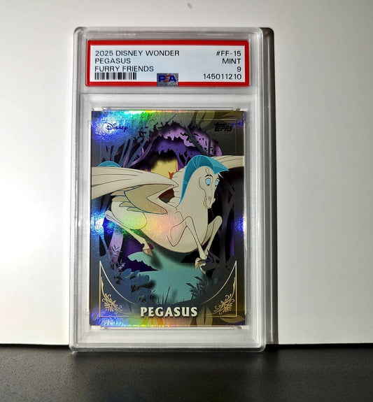 Pegasus 2025 Topps Disney #FF-15 Furry Friends Card Hercules PSA 9