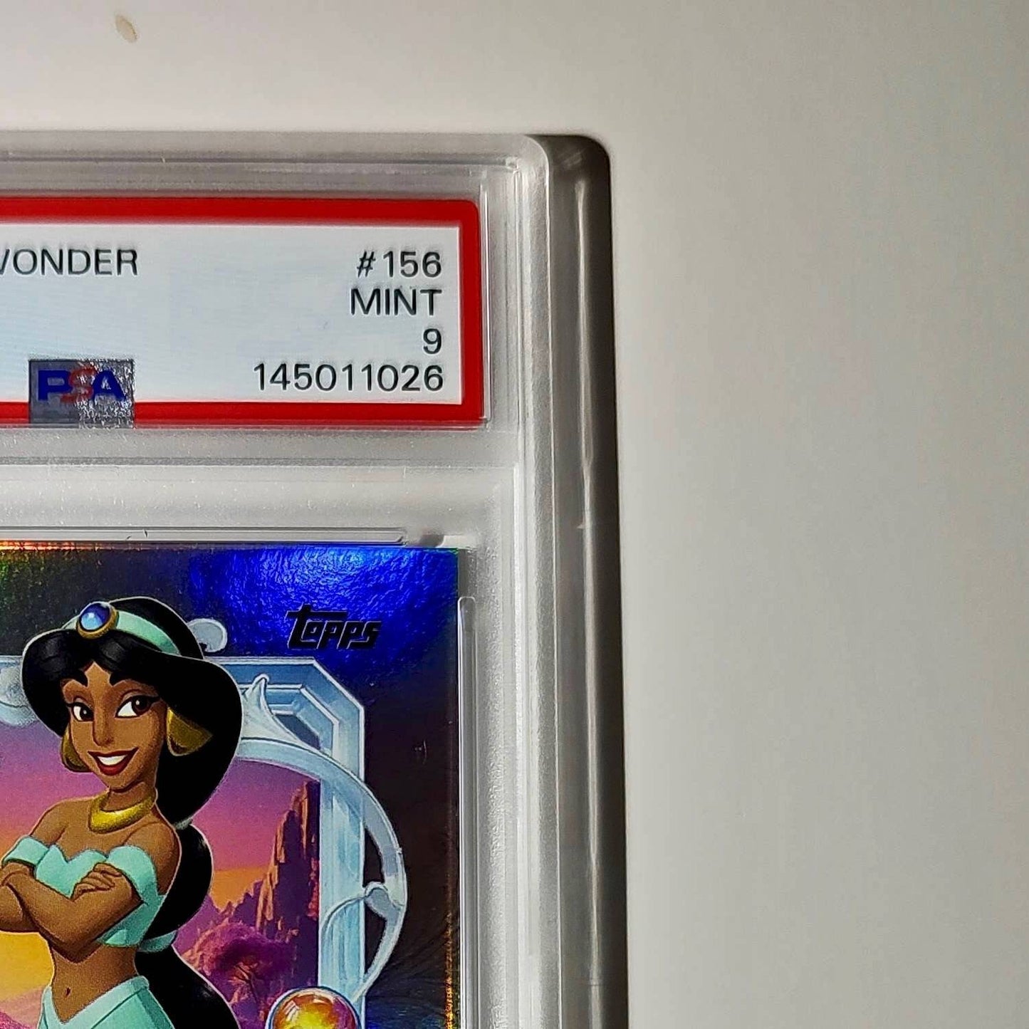 Jasmine 2025 Topps Disney Cartoon Princess #156 Card Aladdin PSA 9 Mint