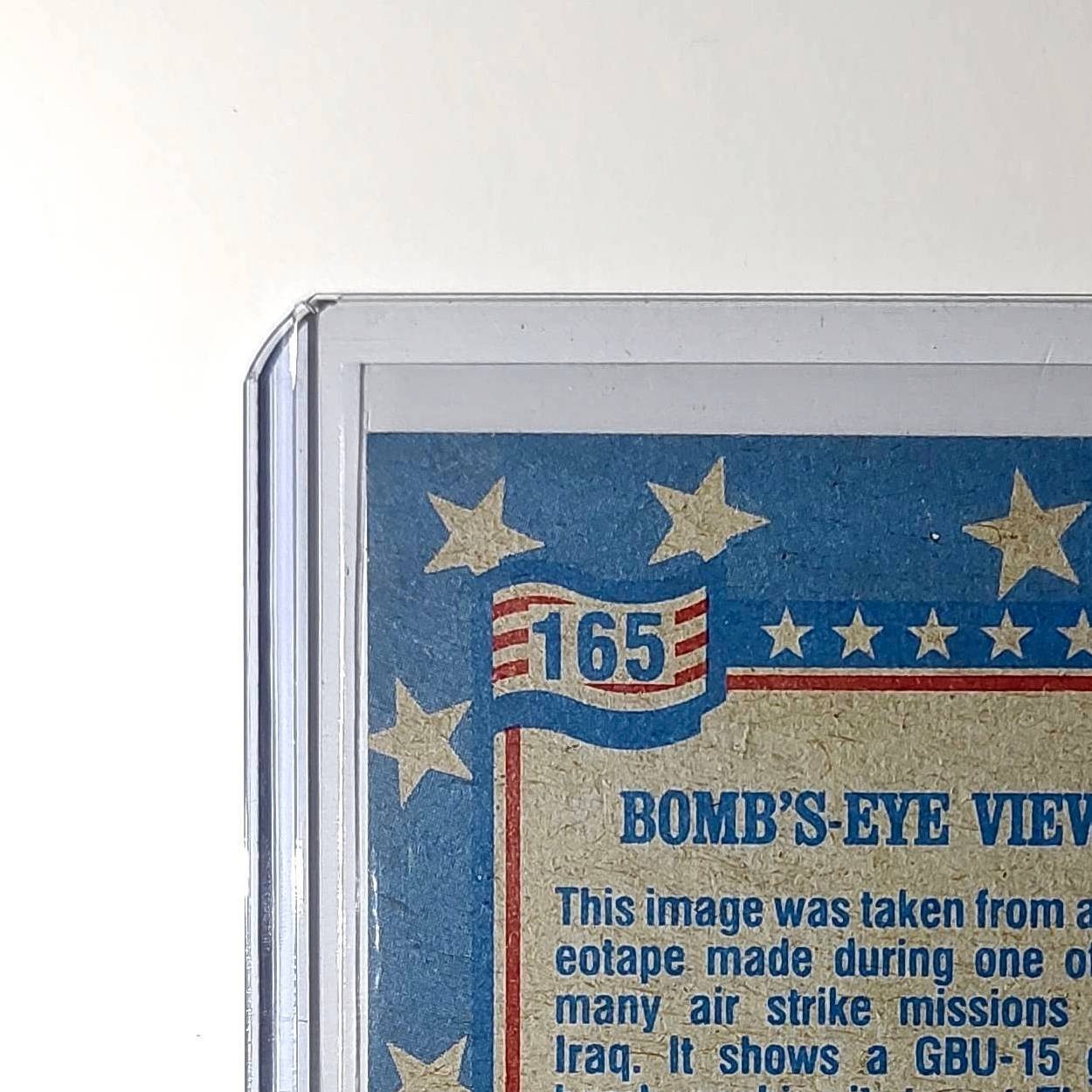 Bomb’s-Eye View 1991 Topps Desert Storm #165 Card