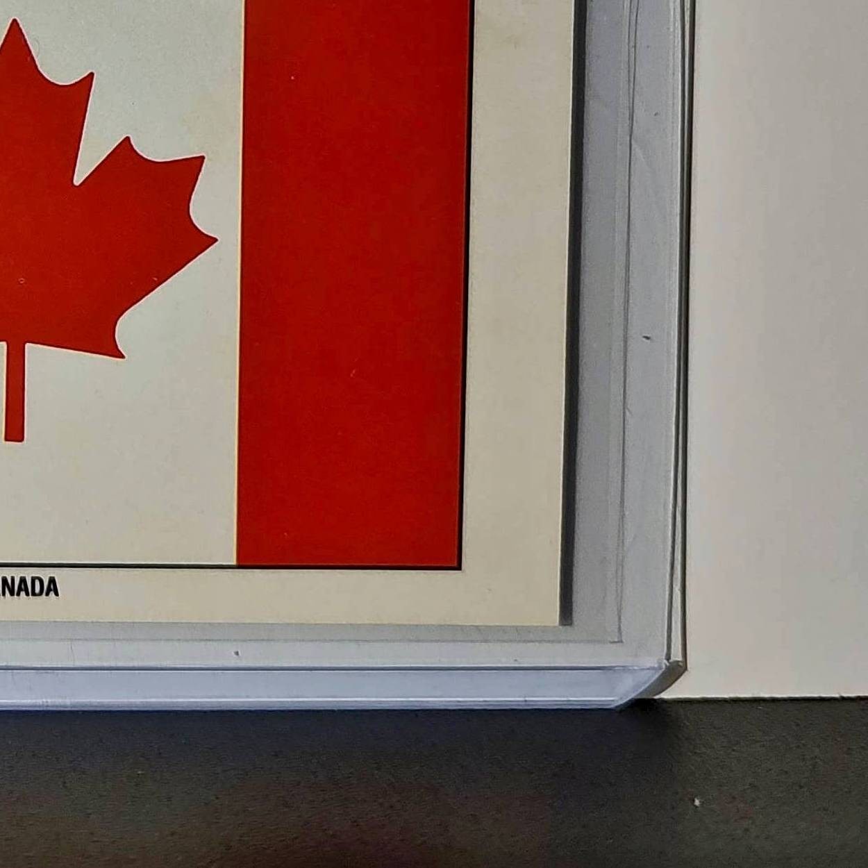 Canada Flag 1991 Topps Desert Storm #25 Sticker Card