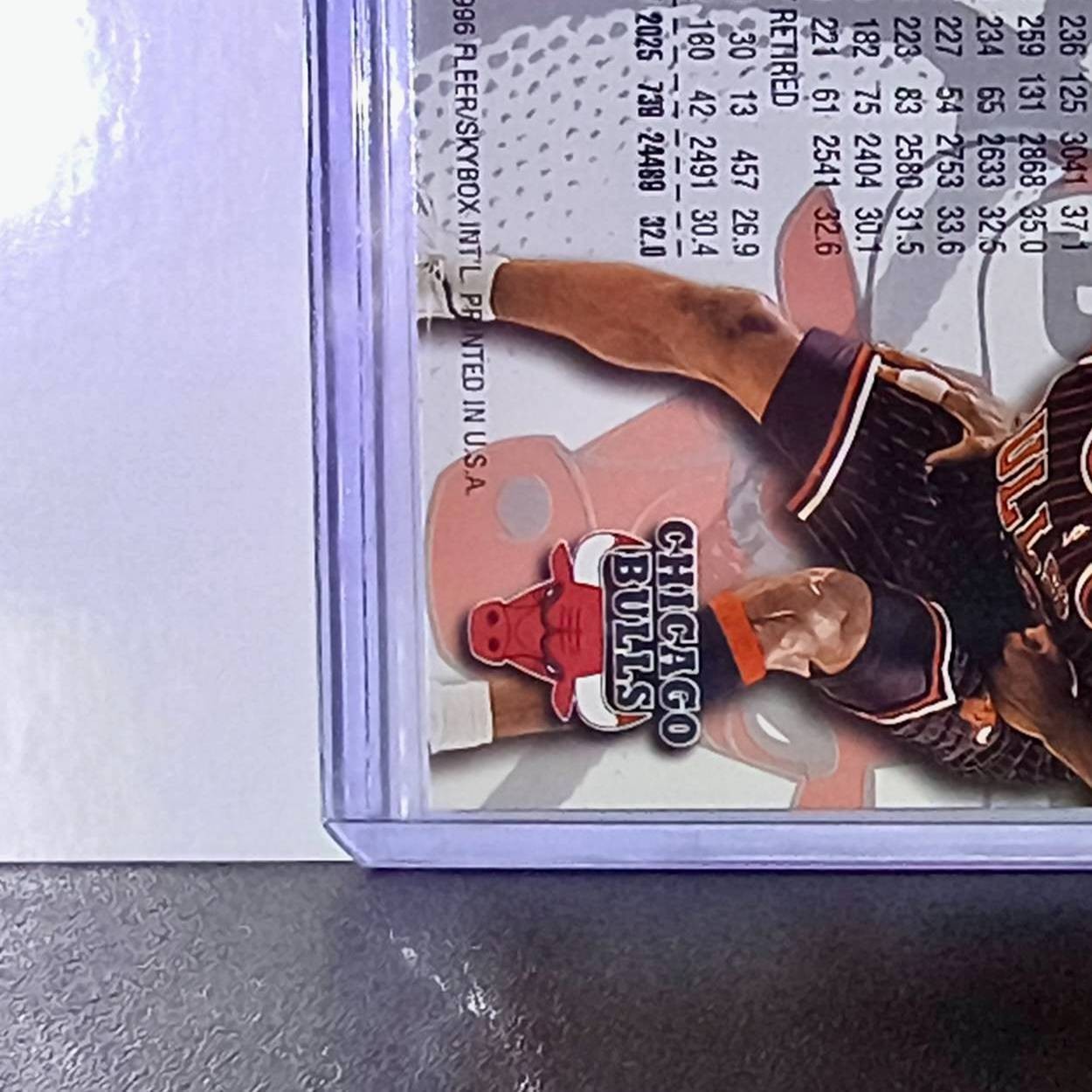 Michael Jordan 1996-97 Fleer #13 Basketball Card Chicago Bulls
