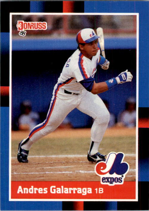 1988 Andres Galarraga Donruss Baseball Card #282