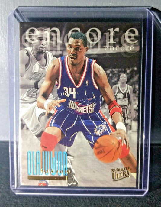 1995-96 Hakeem Olajuwon Fleer Ultra #328 Encore Basketball Card