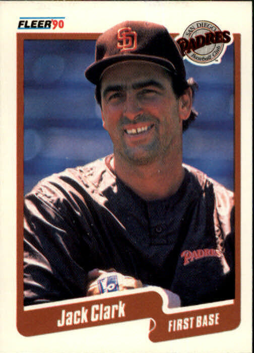1990 Jack Clark Fleer Baseball Card #152