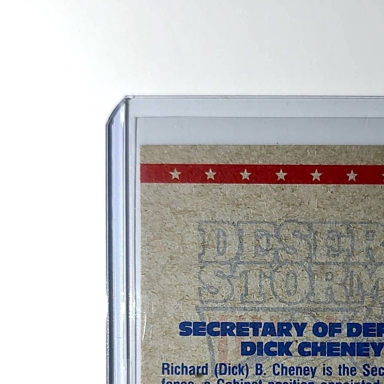 Dick Cheney 1991 Topps Desert Storm #3 Card