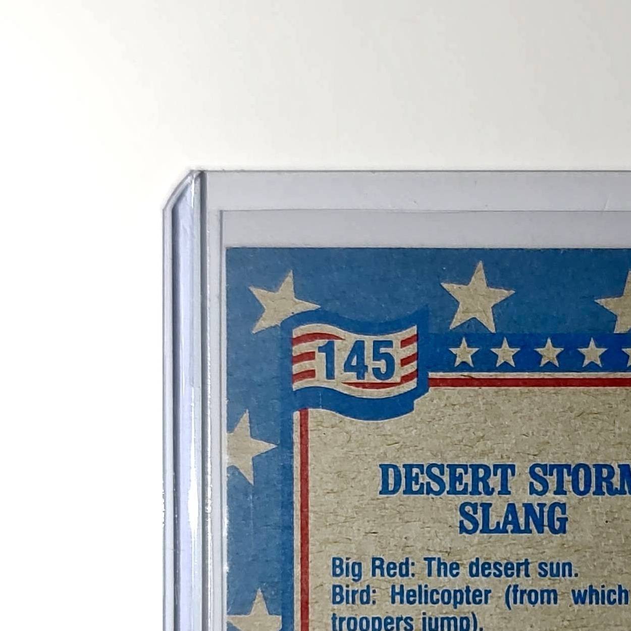 Desert Storm Slang 1991 Topps Desert Storm #145 Card