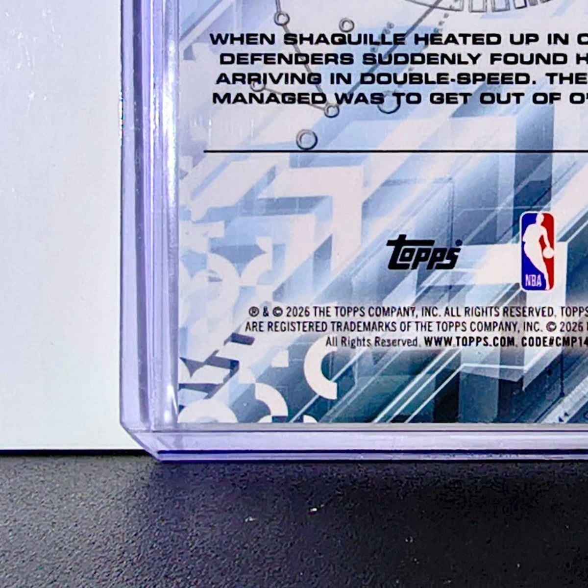 Shaquille O'Neal 2025-26 NBA Topps Chrome Update Go Time Refractor #GT-8 Card
