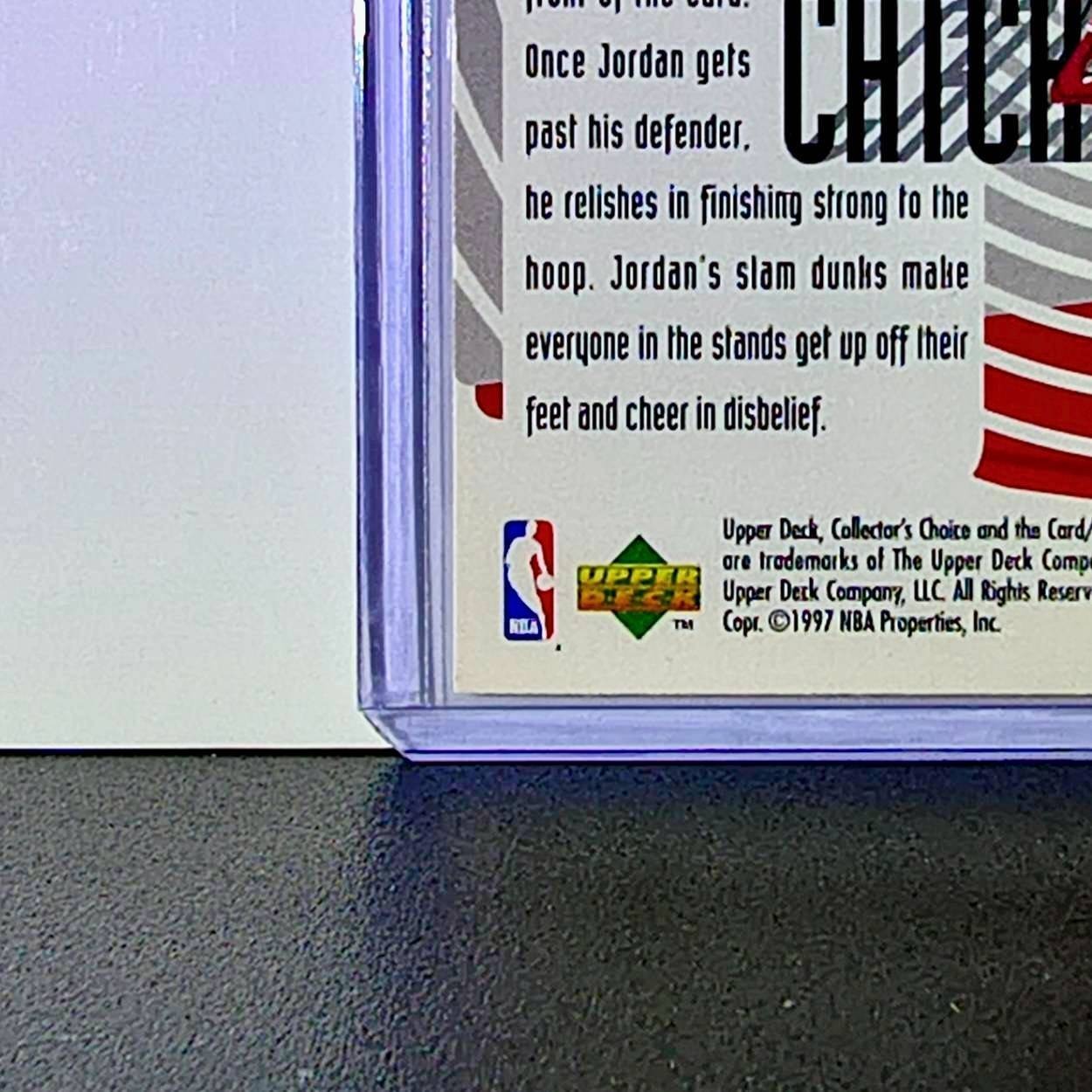 Michael Jordan 1997-98 Upper Deck Collector's Choice Catch 23 #194 Card Bulls
