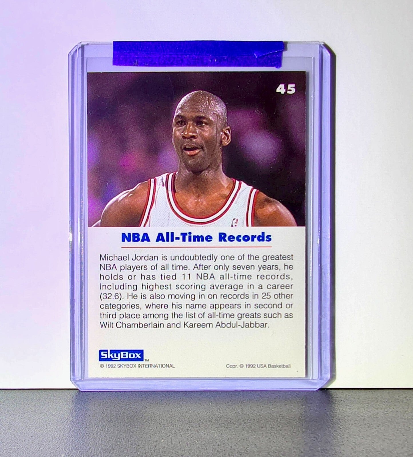 Michael Jordan 1992-93 Skybox USA Basketball #45 Basketball Card Chicago Bulls