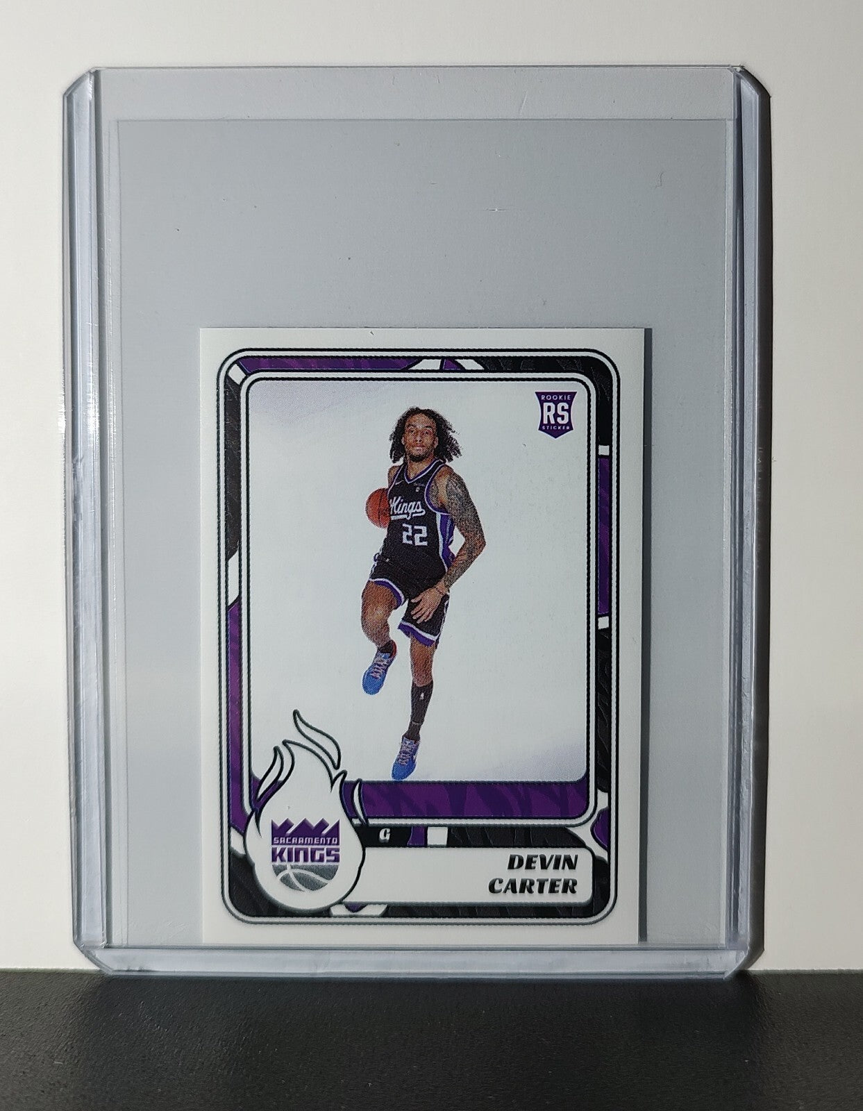 Devin Carter Rookie 2024-25 Panini NBA #460 Sticker Card Sacramento Kings