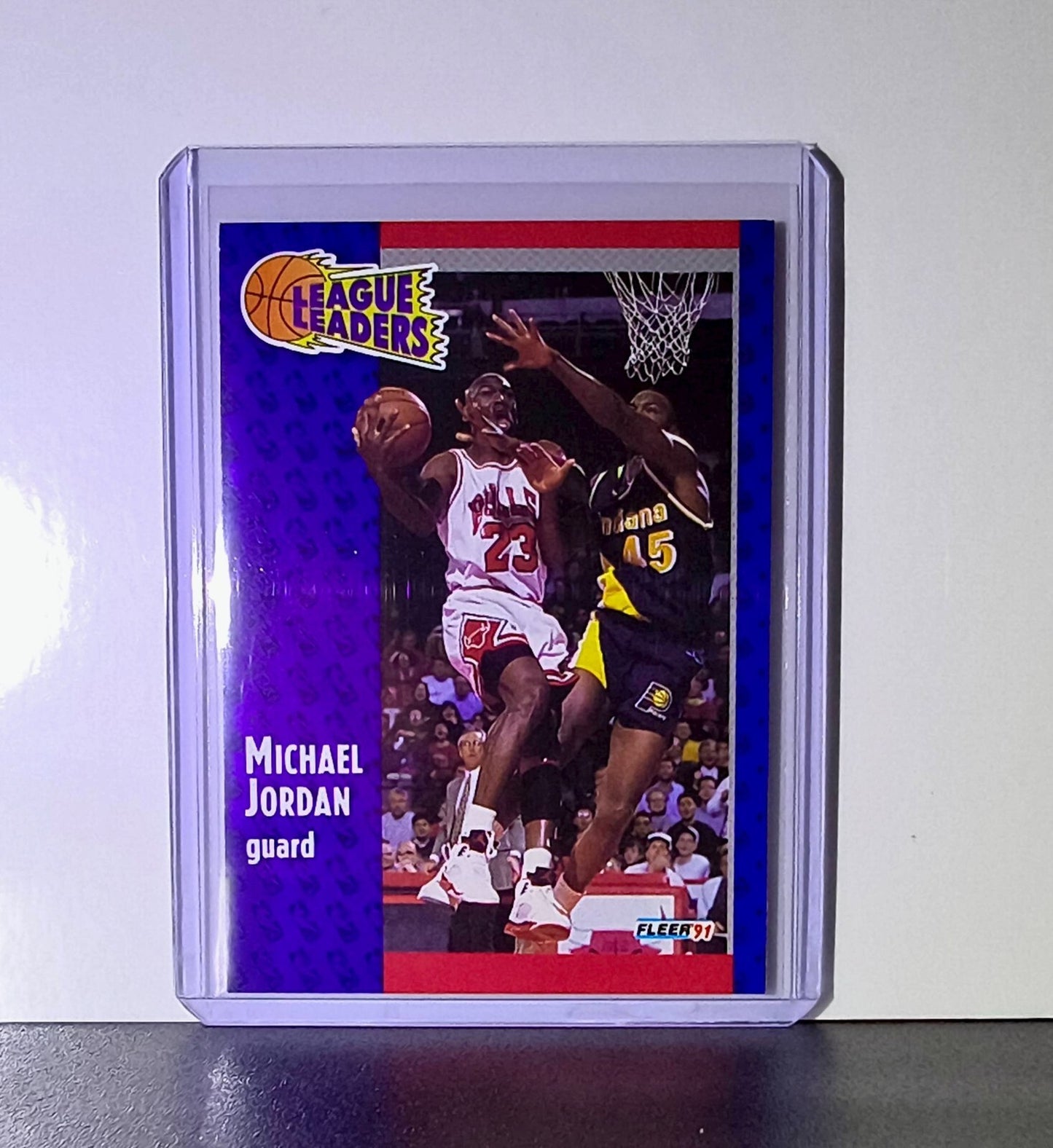 Michael Jordan 1991-92 Fleer League Leaders #220 Basketball Card Chicago Bulls