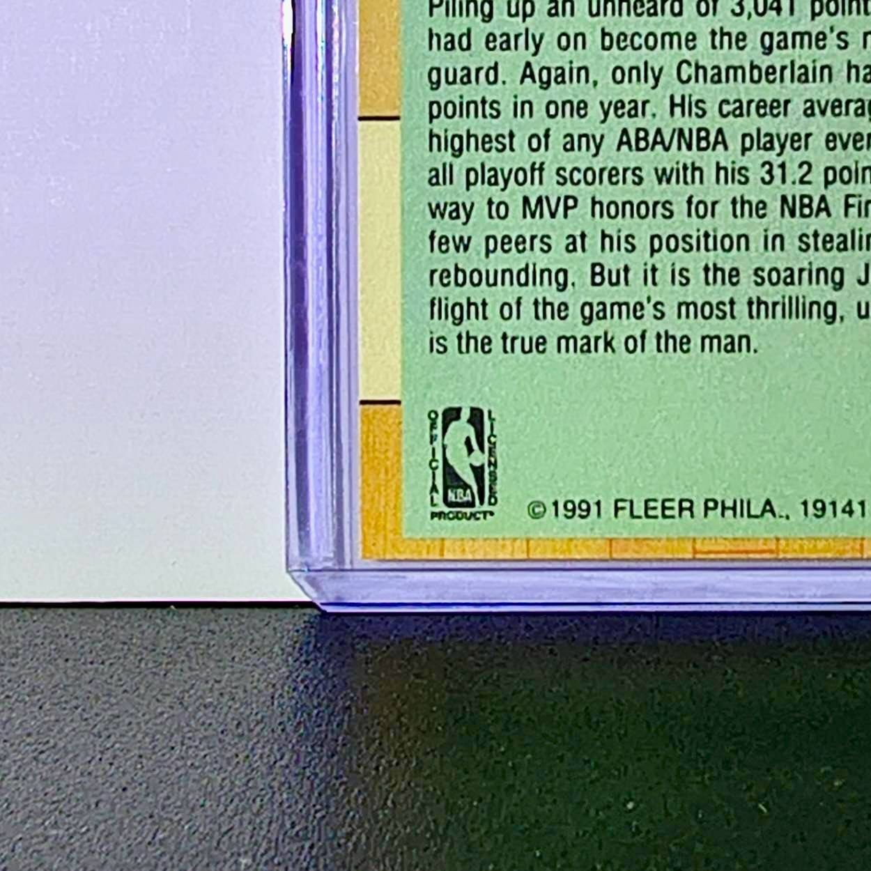 Michael Jordan 1991-92 Fleer League Leaders #220 Basketball Card Chicago Bulls